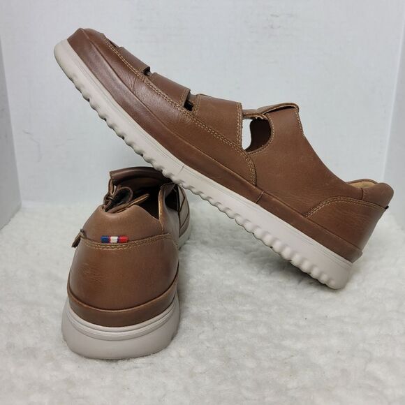 Mephisto Tarek Hazelnut Men's Size Fisherman Leather Brown Sandals - Picture 6 of 12